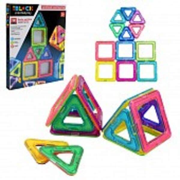 Магнітний конструктор арт. PL-925-03(925-04) (96шт/2)   12дет.короб. 21,3*2,2*28см (шт)