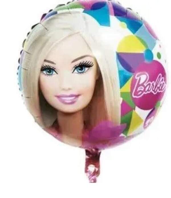 Фольгована кулька  Коло Барбі 18", ціна за уп.-10шт (14346) (шт)