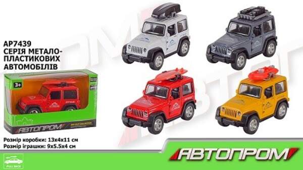 Машина мет. АВТОПРОМ арт. AP7439 (96шт/2)  короб. 13*4*11см (шт)