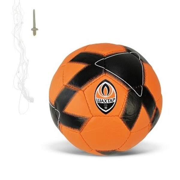 М'яч футбольний арт. FP090 (30шт)   ШАХТАР №5, PU 420 грам, 32 панелі,Пакістан,сітка+голка в комплек (шт)