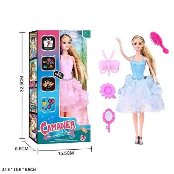 Лялька арт. KQ195/195B/195C (72шт/2)   мікс видів, лялька типу Барбі, сюрприз короб. 32*5,5*15,5см (шт)