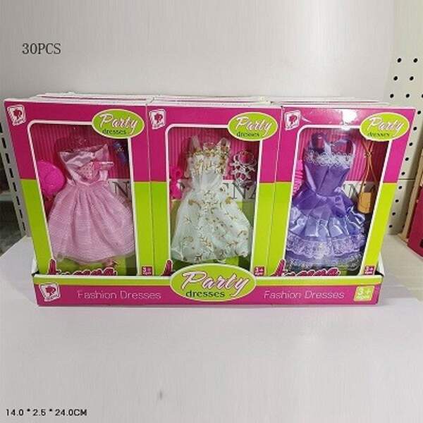 Одяг для ляльки арт. 2948-56 (270шт/3)   мікс видів, (9*18шт) дисп.бокс.14*2,5*24см (шт)