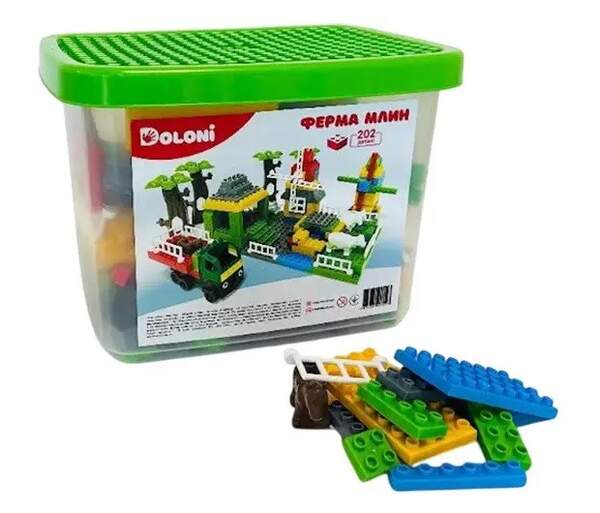 Конструктор "ФЕРМА" 202 детал. 013888/06 в пластик. боксі (шт)