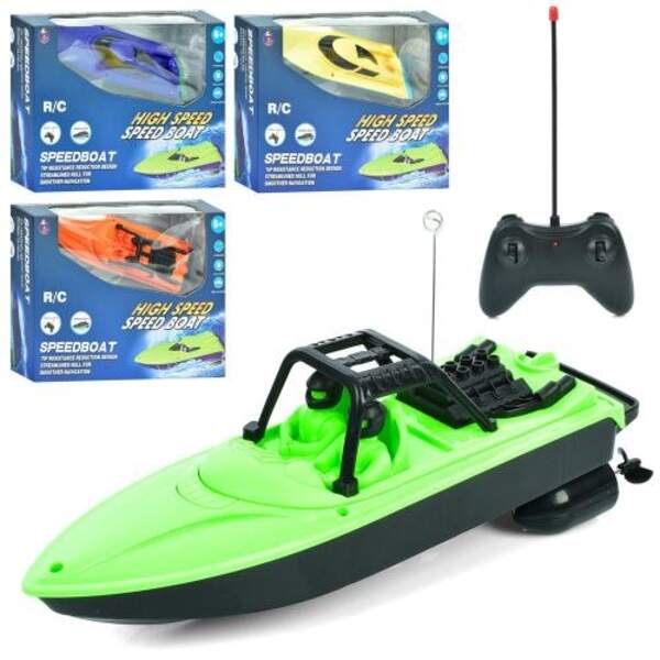 Катер 0036-4-7M (24шт) р/к, 26см, 2 вида по 2 кольори, на бат-ці, в кор-ці, 30-23-9см (шт)