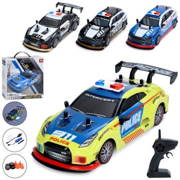 Машина 161-RC21T-22T (12шт) р/к2,4G,акум, 23см, 1:18, дрифт, доп.колеса, 4х4,корпус не б'ється, пара (шт)