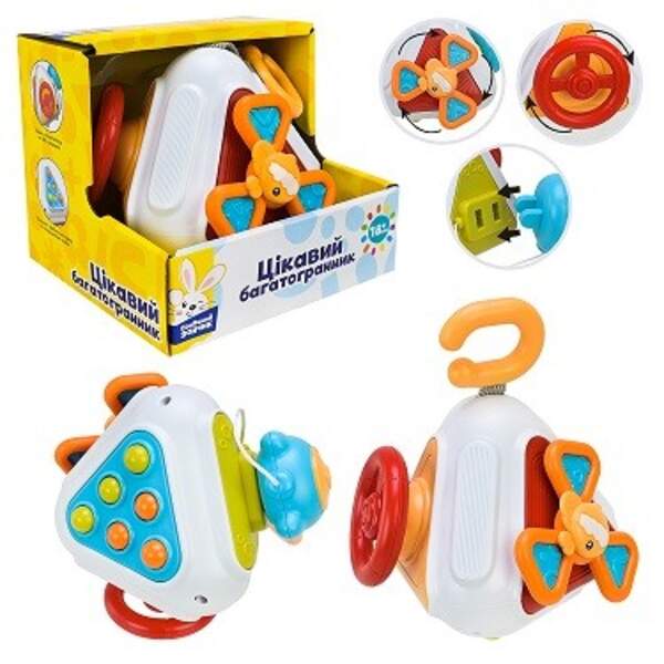 Брязкальце арт. PL-724-78 (72шт) "Сонячний зайчик", тактильні, рухомі частини,р-р13,5*10см, короб. 1 (шт)