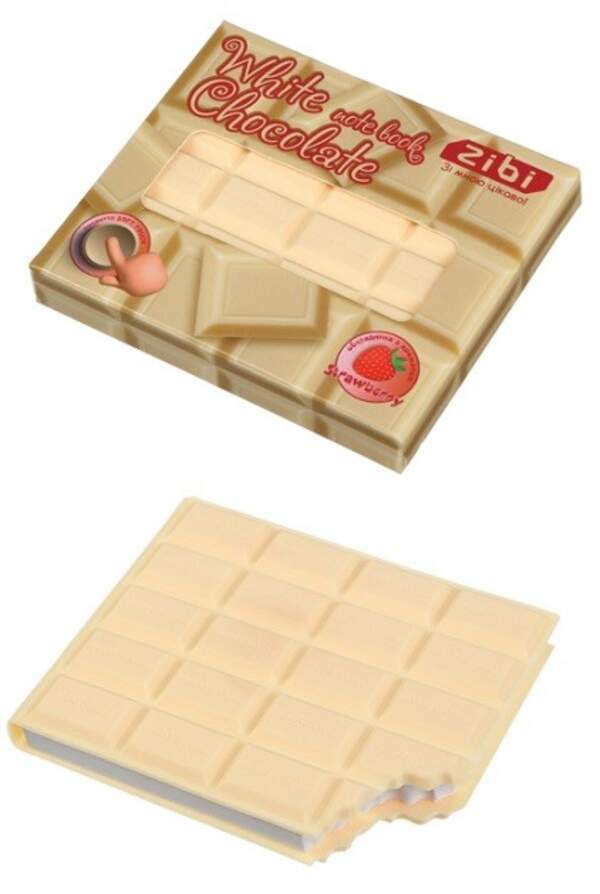 Блокнот WHITE CHOCOLATE, 90х90мм, 80 арк., нелінований, ароматизована Soft touch обкладинка, KIDS Li (шт)