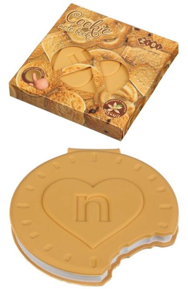 Блокнот COOKIE, 90х87мм, 80 арк., нелінований, ароматизована Soft touch обкладинка, KIDS Line ZB.124 (шт)