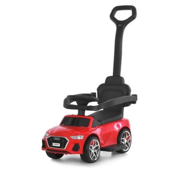 Каталка-толокар M 6254EL-3 (1шт) бат.ручка, муз, світло, шкіра, підсклянник, MP3, BLUETOOTH, червони (шт)
