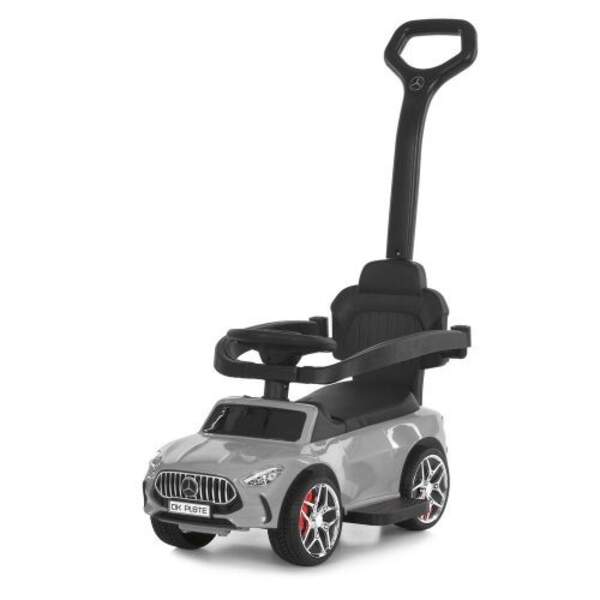 Каталка-толокар M 6255EL-11 (1шт) бат.ручка, муз, світло, шкіра, підсклянник, MP3, BLUETOOTH, сірий (шт)