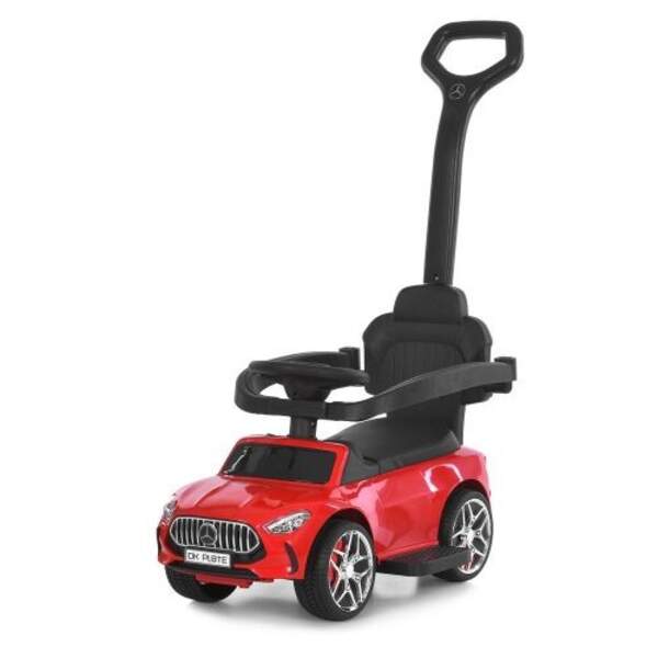 Каталка-толокар M 6255EL-3 (1шт) бат.ручка, муз, світло, шкіра, підсклянник, MP3, BLUETOOTH, червони (шт)