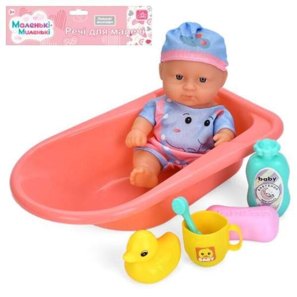 Пупс 83880-2 (36шт) 21см, ванна 28см, качка, чашка, аксесуари, у пакеті, 27-39-7см (шт)