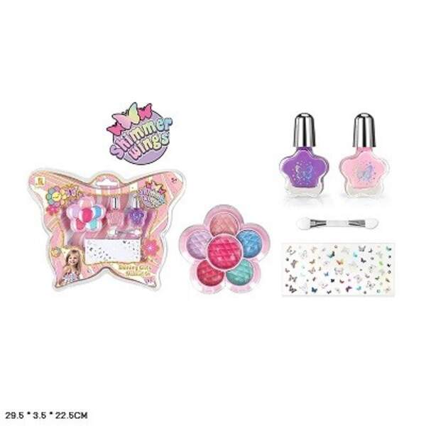 Набір косметики арт. ZR-43A (144шт/2)  тіні, лак для нігтів, наліпки, у слюді 29,5*3,5*22,5 см (шт)