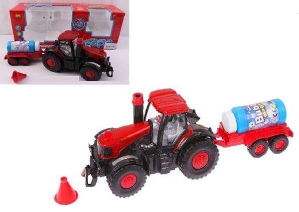 Іграшка муз.машинка 1518 (24шт) трактор, батар., Світло, звук, мильні бульбашки, у кор. 22 * 9 * 6 с (шт)