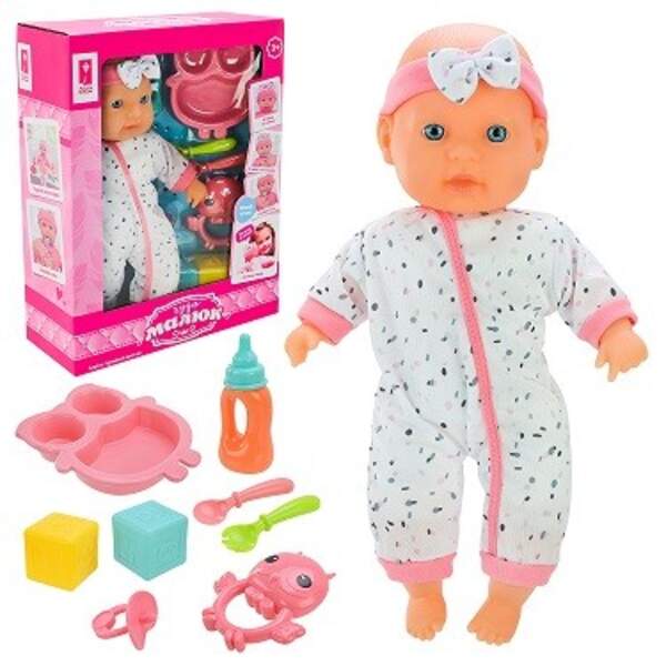 Пупс "Чудо Малюк" арт. PL-524-107 (24шт/2)   м'яконабивний, муз, аксес короб. 25*10*33 см (шт)