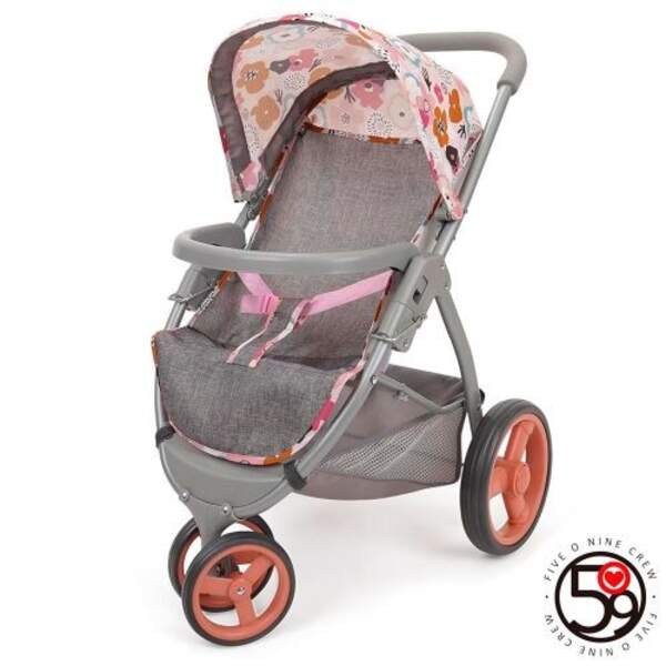 Коляска T731038 (4шт) для ляльки, прогулянкова, д58-ш39-в62см, ручка EVA, корзина, метал, в кор-ці, (шт)