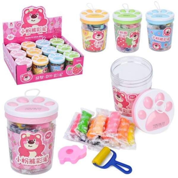 Тісто для ліплення MK 5785 (144шт) 12шт/12кольорів, у стіках, аромат, формочка, інструмент-валик, ко (шт)