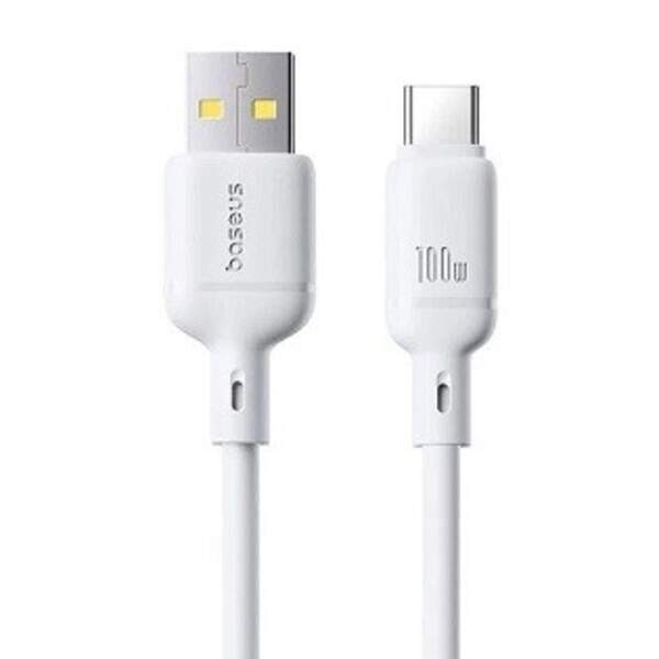 Кабель Baseus Silky Series Fast Charging Type-C 100W (2m) white (P10377703213-01) (шт)