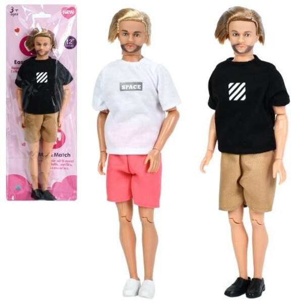 Лялька A813C-1-2 (54шт) хлопчик, 30см, шарнірний, 2 види, лист, у пакеті, 12,5-36-4см (шт)