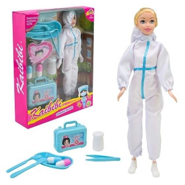 Лялька арт. BLD320 (48шт/2) Лікар,в спец коcтюмі, Аксесуари, короб.23, 3*6, 2*31 см (шт)