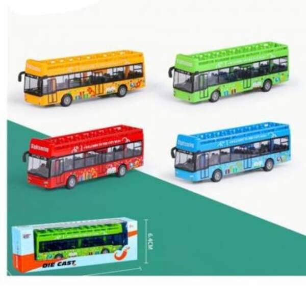 Автобус 1210-1D48 (60шт) інерц, 15см, 4 кольори, в кор-ці, 19,5-6,5-4,5см (шт)