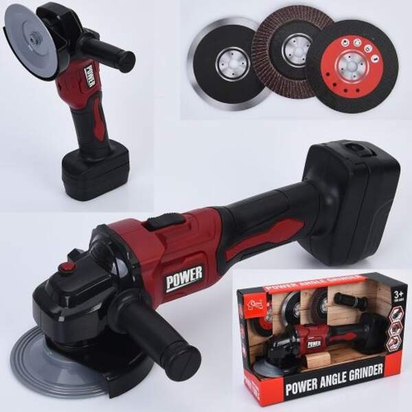 Набір інструментів T2061 (36шт) шліфмашина, 28см, рухлива деталь, звук, насадки 3шт(картон, 9см), на (шт)