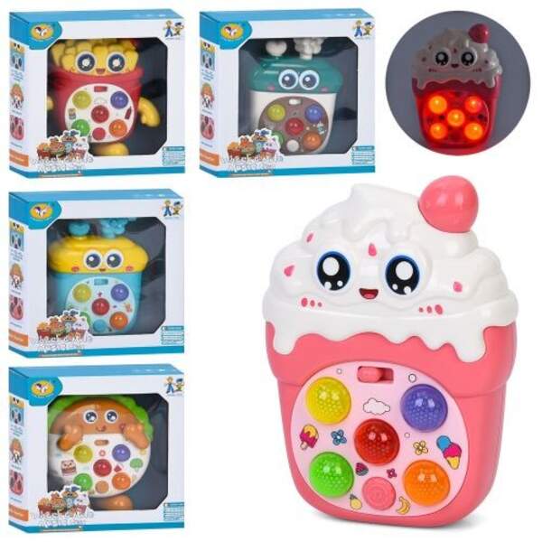 Музична іграшка 855-197-198-199-200-206A (60шт) 12,5см,музика, звук, світло, 3 режими гри, 2 режими (шт)