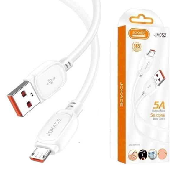 Кабель USB JOKADE 052 мікро білий (шт)