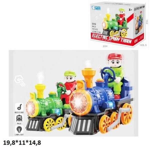 Потяг QB-78Y батар.муз.світ.дим.2кол.кор.19,8*11*14,8 /48/ (шт)