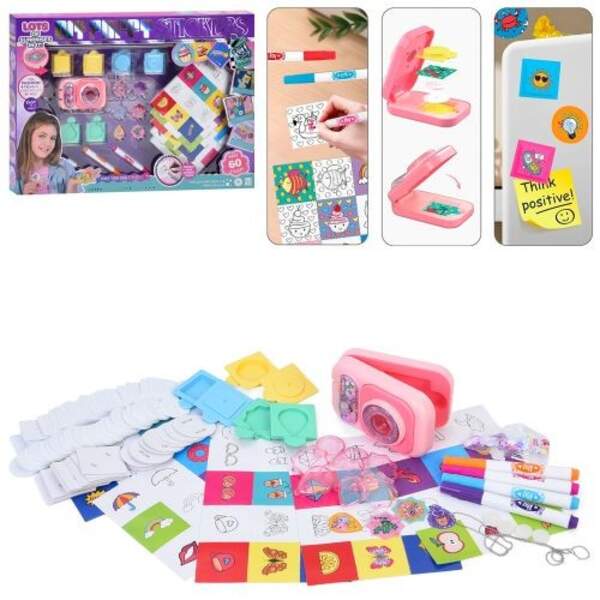 Набір для творчості KSY957 (6шт) наліпки та підвіски своїми руками, фотоапарат/пристрій для створенн (шт)