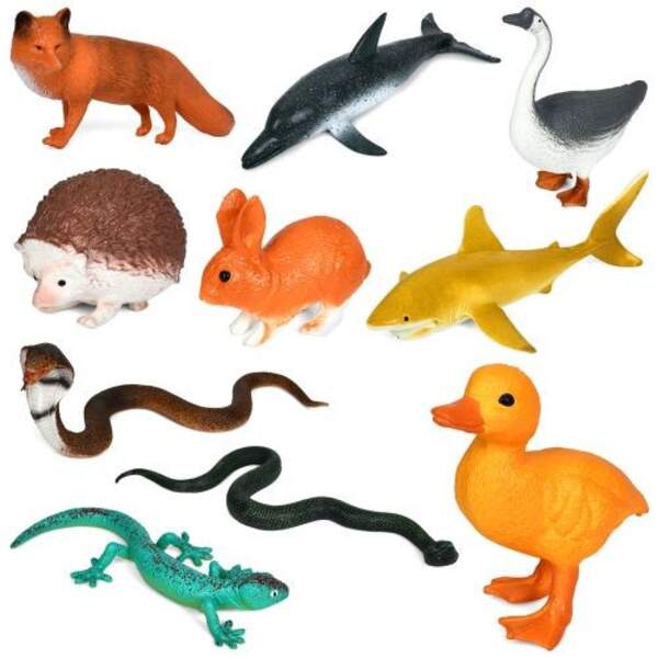 Фігурка C6130-6-10-5-20-4-7-30-35 (170шт) антистрес, від 9см/29см, борошно,10видів (тварина-3в, змія (шт)