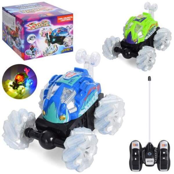 Машинка 999G-19AS (36шт) р/к, трюкова, 15см, світло, оберт360,2 виду, на бат-ці, в кор-ці, 15-11,5-1 (шт)