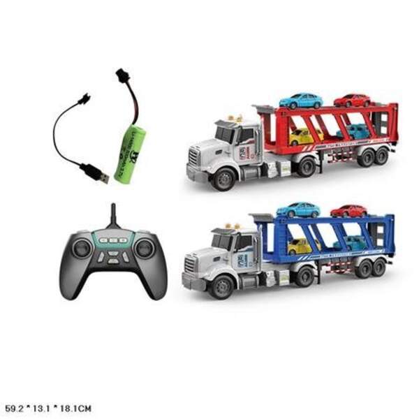 Р.К.Трейлер 6714 автовоз з транспортом (4шт.) акум.USB.світ.муз.2кол.кор.59,2*13,1*18,1 /16/ (шт)