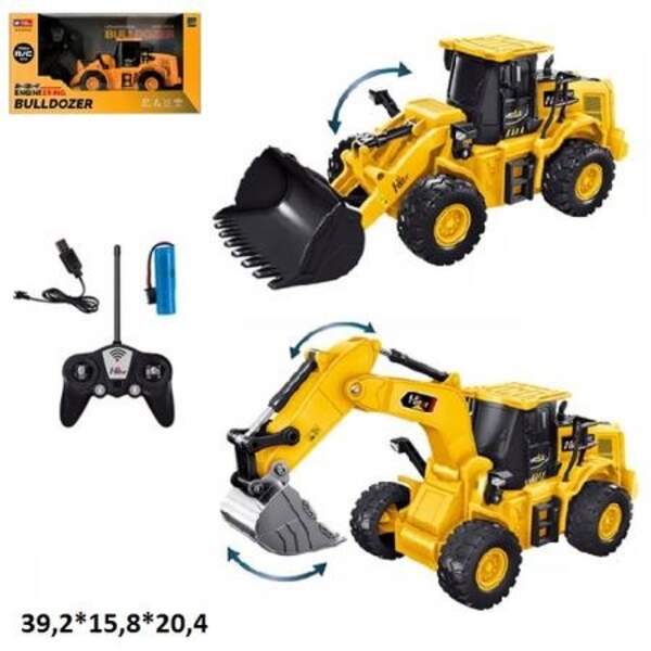 Р.К.Будтехніка 93307/93308 екскаватор/бульдозер акум.USB.муз.світ.2в.кор.39,2*15,8*20,4 /24/ (шт)