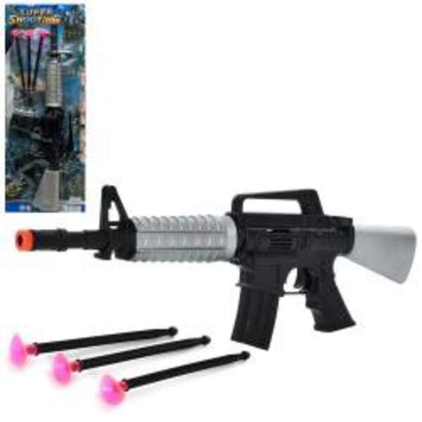 Автомат 684-1 (104шт) 40,5 см, кулі-присоски 3шт, на листі, 18-48-5 см (шт)