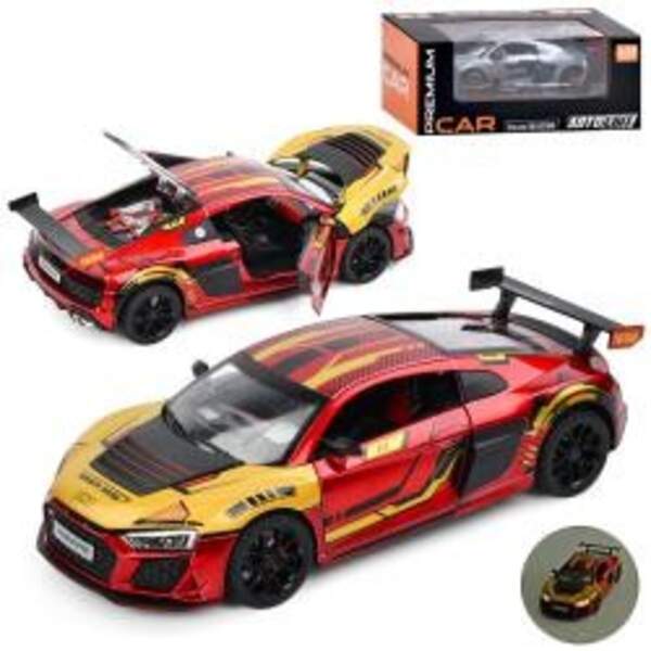 Машина AP-2051 (12шт) АвтоСвіт, 1:24, метал, інерц, 20,5см, звук, світло, відчиняються двері/капот/б (шт)