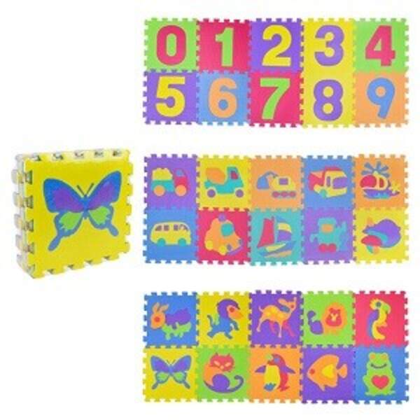 Пазли фомові EVA арт C9808 (12шт) 30*30 см 10 дет в плівці (шт)