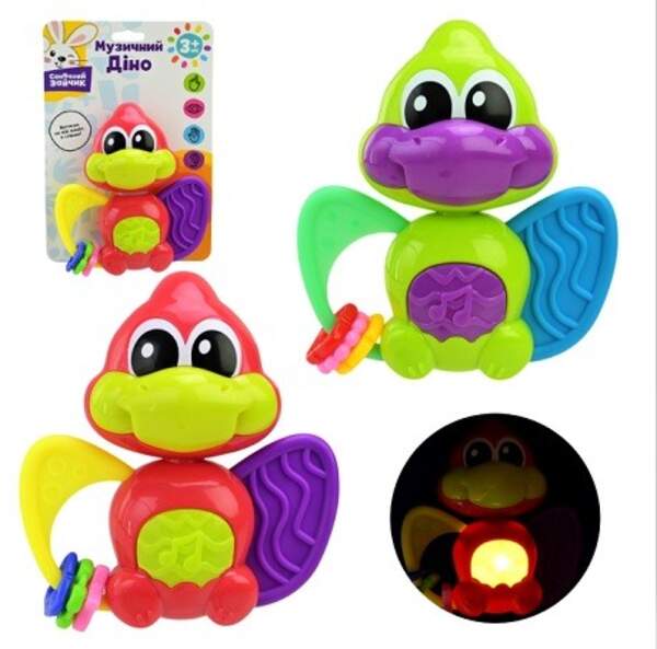 Брязкальце муз.арт. PL-724-72 (48шт)"Сонячний зайчик". батар, в комплекті, 2 кольори мікс, звуки та (шт)