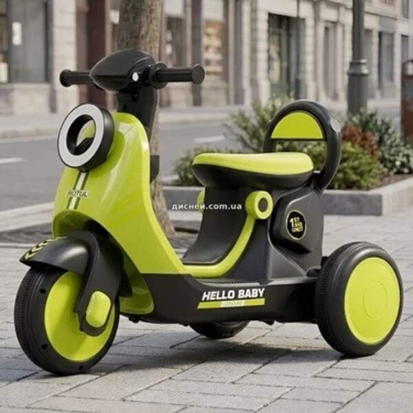 Мотоцикл M 6298BR-5 (1шт) р/к 2,4G, 1*6V4,5AH, 1*25W, MP3, USB, TF, музика, світло, зелений (шт)