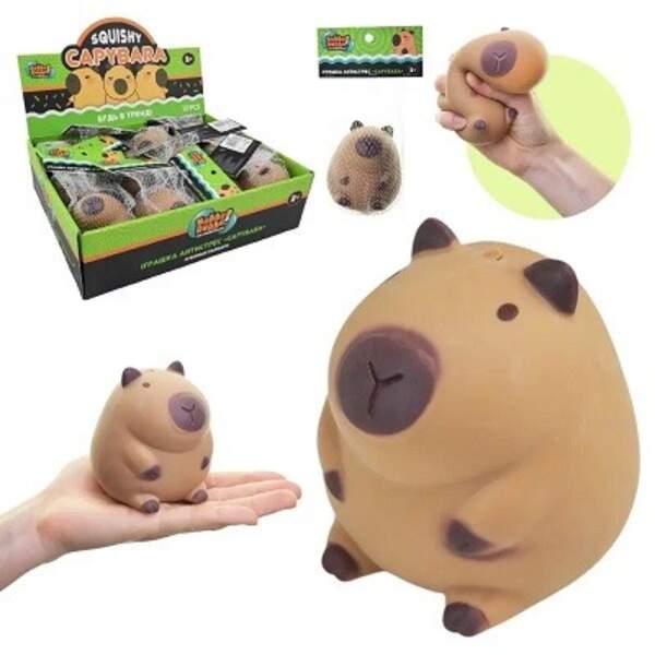 Антистрес YabbaDabba арт. TL-7605 (144шт) Капібара 8см у сітці 10,5*7*19см 12шт у дисплей боксі 30,5 (шт)