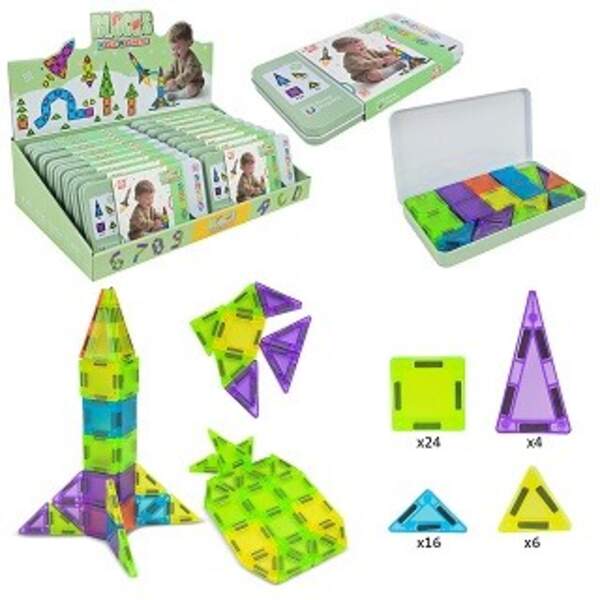 Конструктор магніт. арт. FX1037 (32шт/2) 2 дисплеї,16 шт у дисплеї 44*26,4*11,8см (шт)