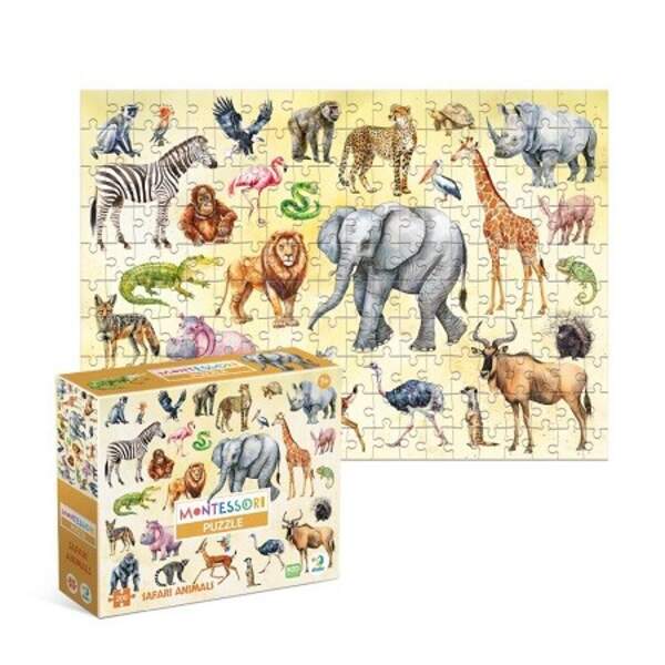 300637 Монтессорі пазл «Тварини Сафарі» (шт)