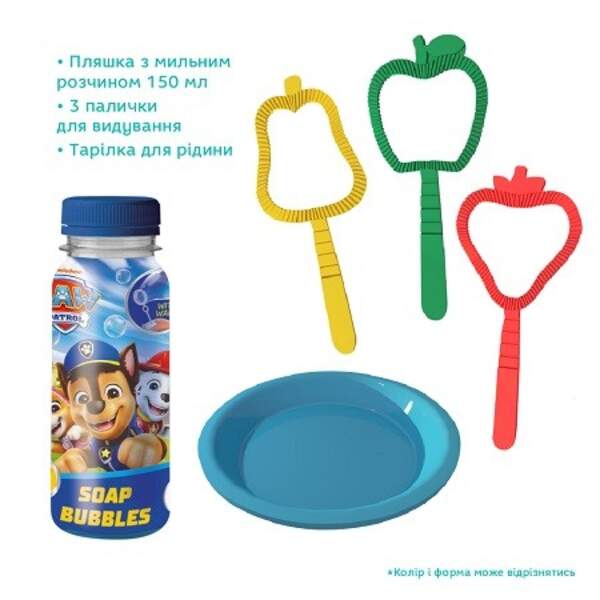 200733 Набір ароматичних мильних бульбашок «Paw Patrol». Друзі. Об’єм 150 мл (шт)
