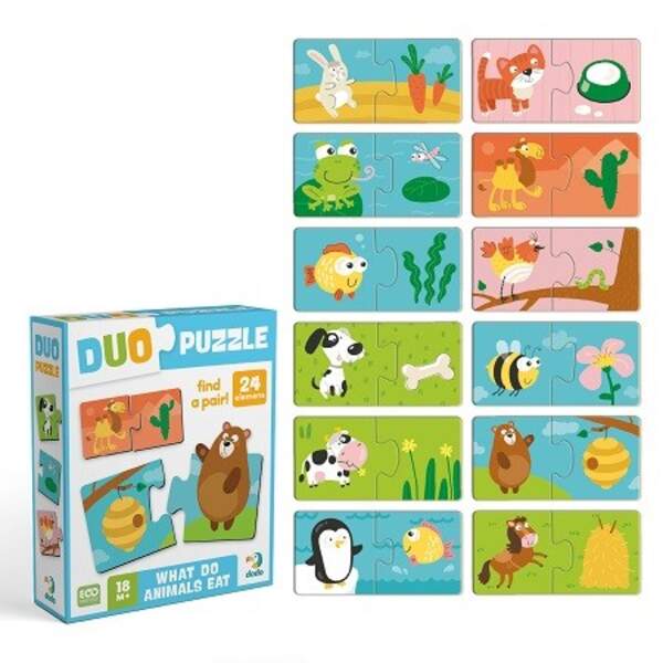 300691 Пазл ДУО «Хто що їсть» (шт)