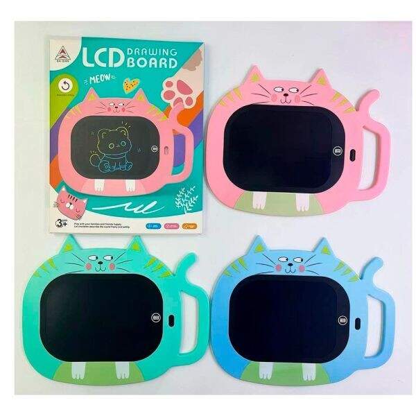 LCD планшет INT 0043 (48шт) 7 дюймів, кіт, 30-24см, кольорова, 3 кольори, бат(табл), в кор-ці, 25-30 (шт)