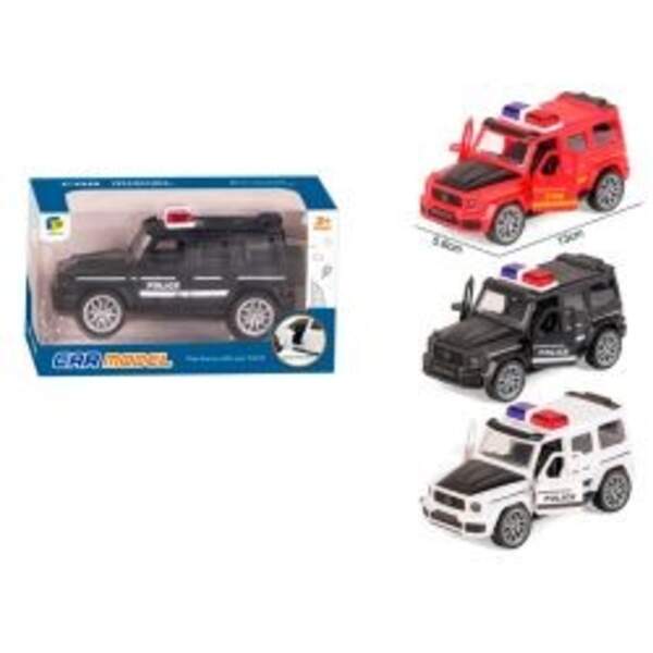 Джип DD2820A (72шт) інерція, 13см, поліція, відчиняються двері, гумові колеса, 3 кольори, в кор-ці, (шт)