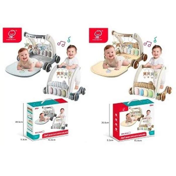 Каталка-ходунки 1010-1011 (8шт) 34,5-46,5-в37см, 2в1(килимок для немовляти 71-46см), підвіски 4шт, п (шт)