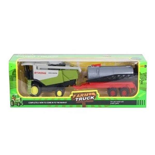 Комбайн 955-197 (18шт) з причепом, 37см, рухливі деталі, в кор-ці, 40,5-12-9см (шт)