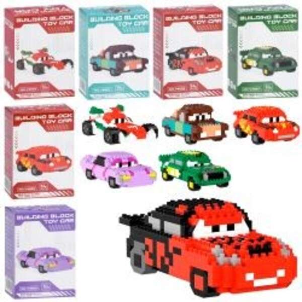 Конструктор V4001-2-3-4-5-6 (96шт) машина, 6 видов, в кор-ці, 8-12,5-5см (шт)