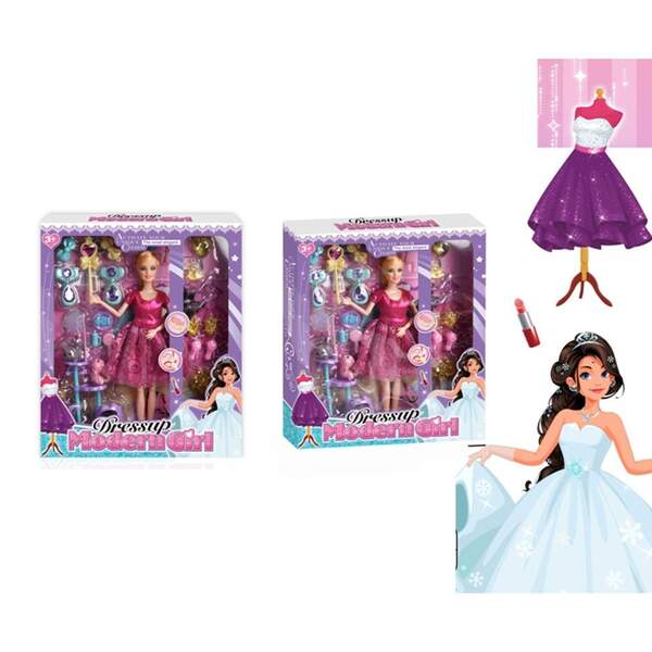 Лялька DSJ399-19 (48шт) 29см, шарнірна, аксесуари, взуття, тварини, в кор-ці, 30-35-5см (шт)